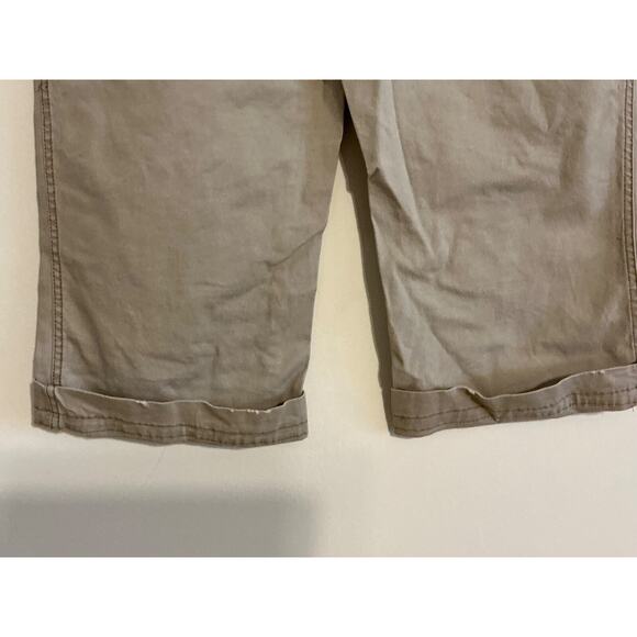 Maurices Brown Khaki Capri Shorts Womens Size 11/12 Cotton Mid Rise - Picture 6 of 7
